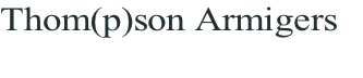 Thom(p)son Armigers 

